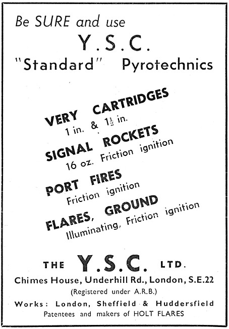 YSC Standard Pyrotechnics. Y.S.C.                                