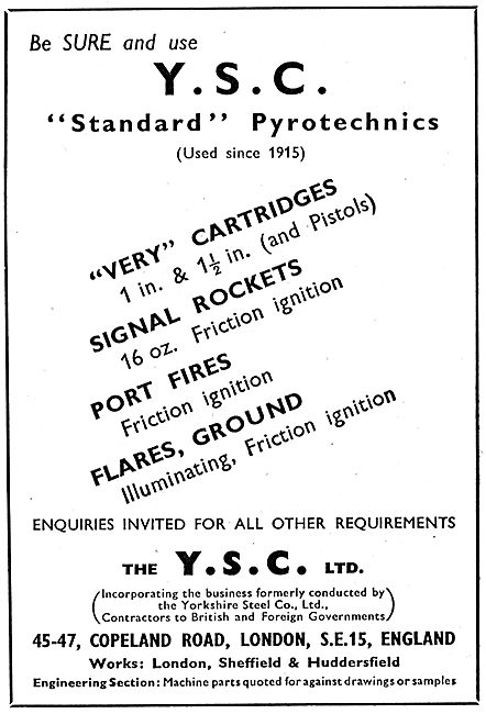 YSC Standard Pyrotechnics                                        