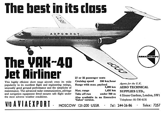 Aviaexport Yakolev YAK-40                                        