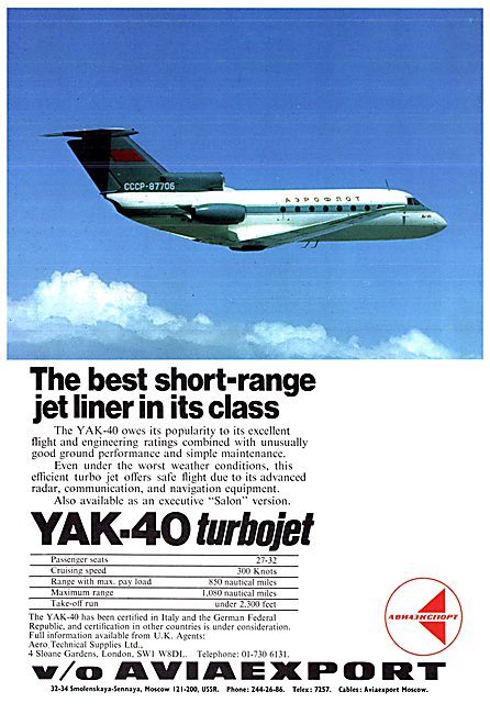 Aviaexport Yakolev YAK-40                                        