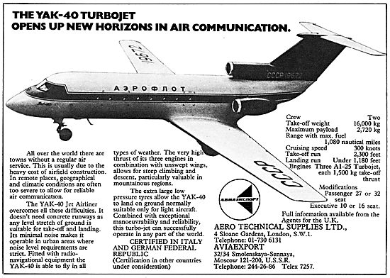 Aviaexport Yakolev YAK-40                                        