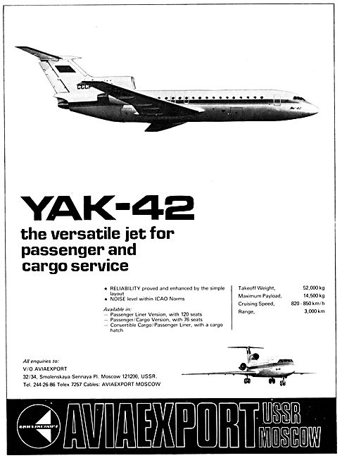 Yakovlev YAK-42                                                  