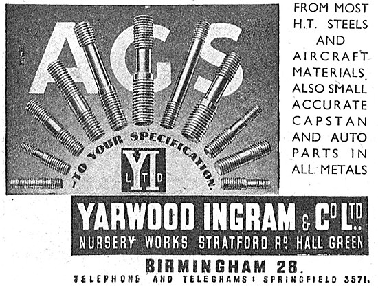 Yarwood Ingram AGS Parts, Capstan Work                           