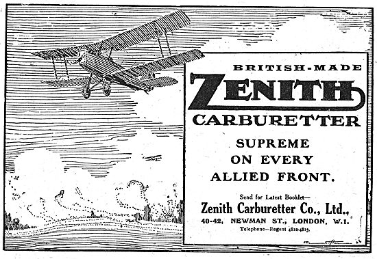 Zenith Aero Engine Carburetters: Supreme On Every Allied Front   