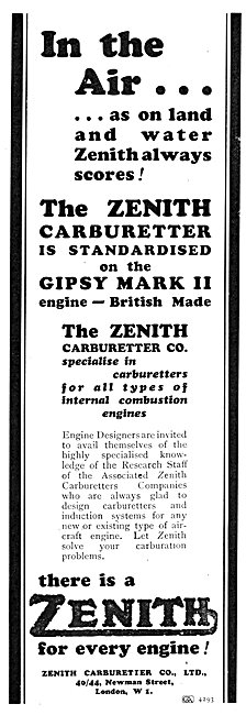 Zenith Carburetters 1930                                         