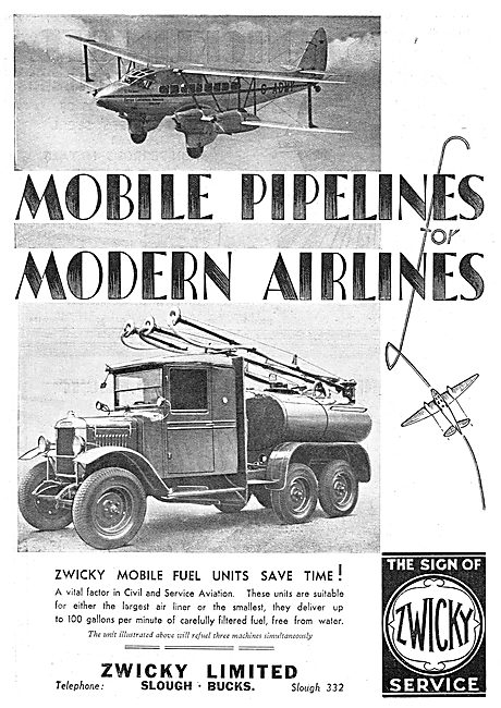 Zwicky Mobile Aircraft Refuelling Units                          