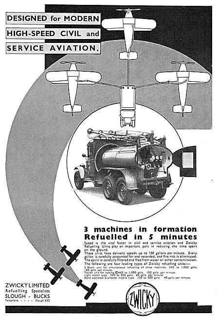 Zwicky Mobile Aircraft Refuelling Units: Simultaneous Capability 