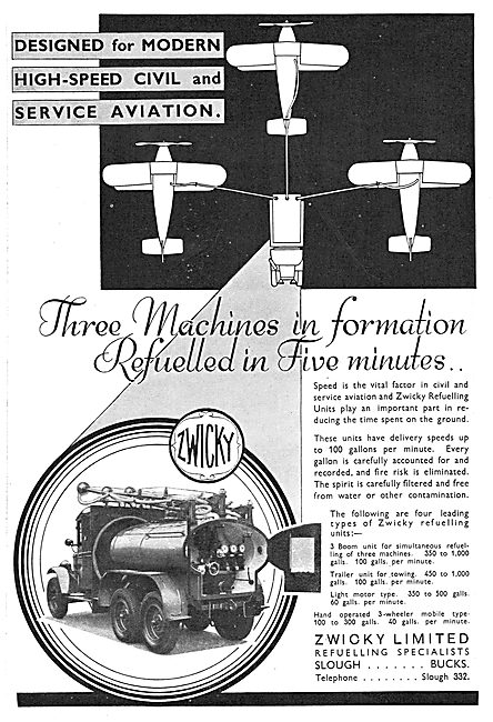 Zwicky Mobile Aircraft Refuelling Units                          