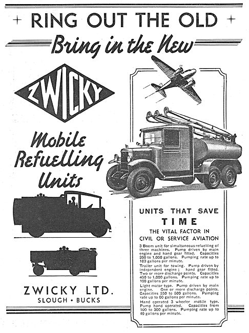Zwicky Mobile Aircraft Refuelling Units                          