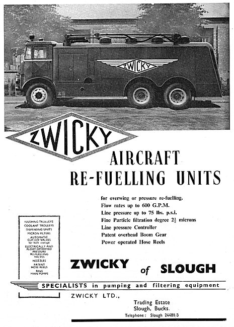 Zwicky Aircraft Refuelling Units.                                