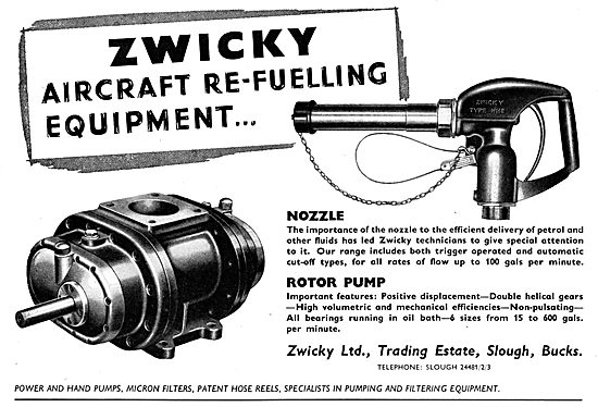 Zwicky Aircraft Refeulling Equipment                             