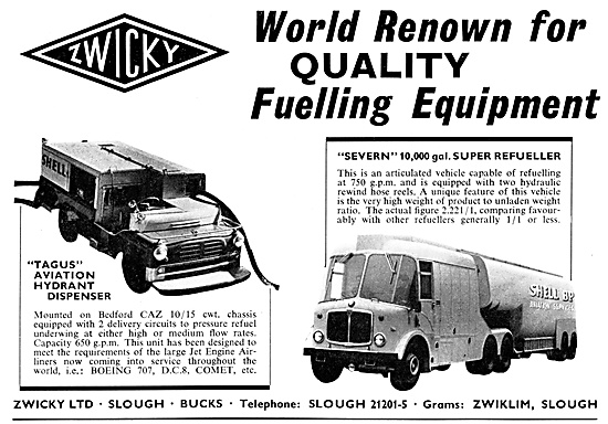 Zwicky Aircraft Refuelling Equipment - Zwicky Runway Sweepers    