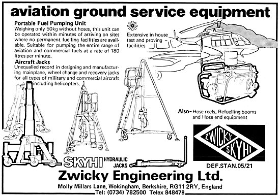 Zwicky Aviation Ground Service Equipment - Skyhi Aircraft Jacks  