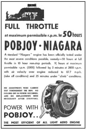 The Pobjoy Niagara was a high revving aero engine and geared to reduce propeller speed.